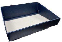 SMART TRAY BLUE  280X220X90 HIGHBACK LOWFRONT