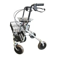 The Primo 4-wheel rollator is an ultra-versatile rollator with three storage locations.