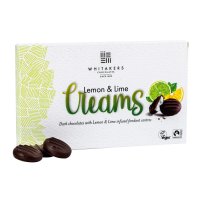 Whitakers dark choc lemon & lime fondant creams in carton - 14x150g