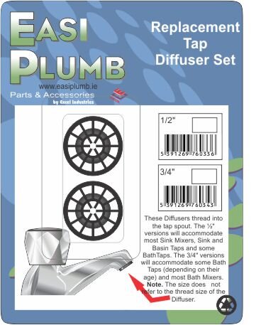 Easi Plumb 1/2" Tap Diffuser Set