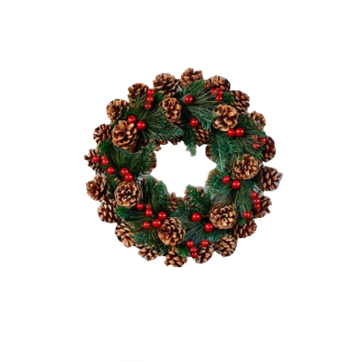 Welcome Pine Wreath - 36cm