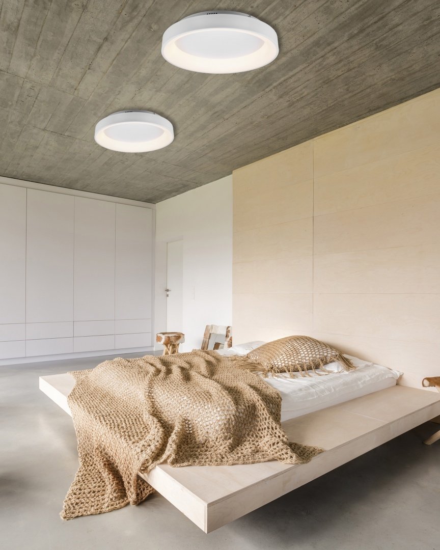 Trio Girona Matt White Ceiling Light 60CM