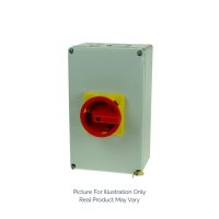 IMO PE69-6040 Enclosed Isolator 6P 40A, IP66, Red/Yellow