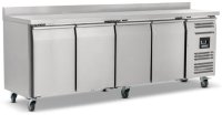 Blizzard 4 Door GN1/1 Freezer Counter with Upstand 553L