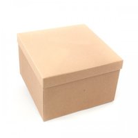 BOX GIFT WITH LID 300x300x200mm  NATURAL