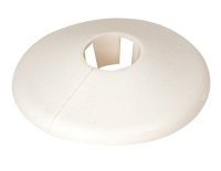 FLOOR CEILING PLATE 54mm 1.5" WHITE PLASTIC