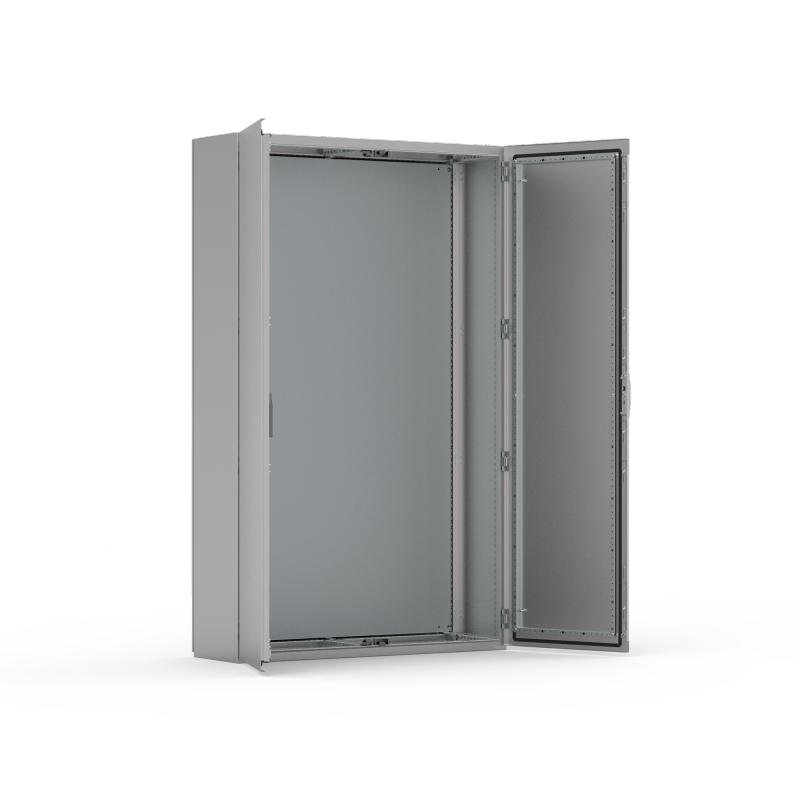 EKDS18164 nVent Hoffman Floor standing, 1800x1600x400, Compact enclosure, 2-door, with MP, stainless