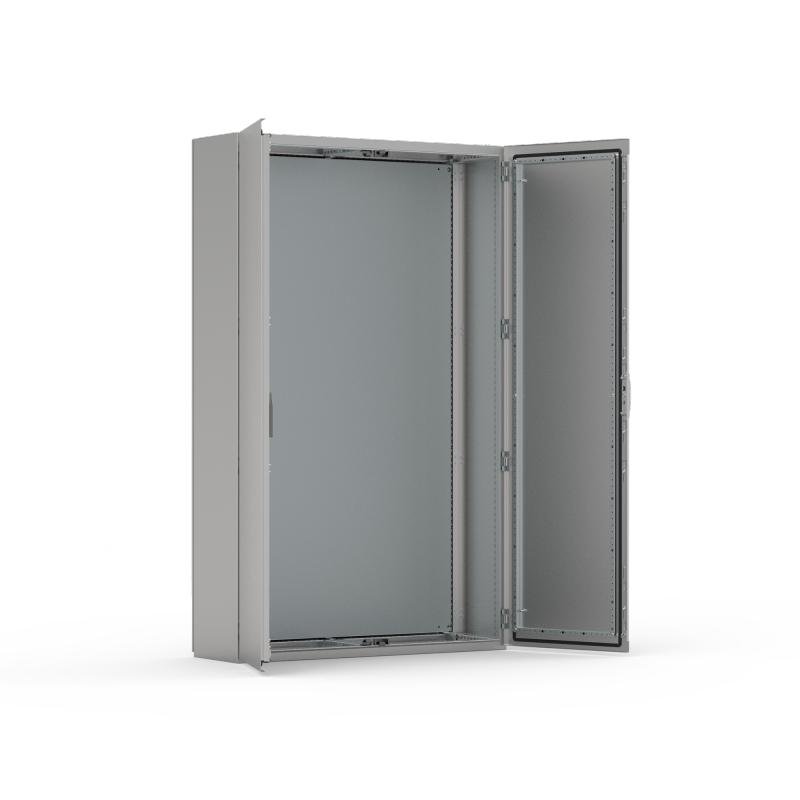 EKDS18164 nVent Hoffman Floor standing, 1800x1600x400, Compact enclosure, 2-door, with MP, stainless 304, IP55