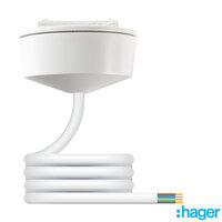Klik KLIKCR64AX2 CR64AX 4 Pin Plug in Ceiling Rose White CW 2mtr Flex