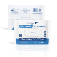 MyLux&reg; Eco Soft Dry Wipes, Standard Size, 100 Wipes x 24/Case