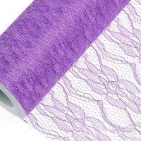 Lace Net On Roll Lilac - 15cm x 10m