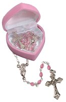 Glass Baby Rosary/Pink   (6112/PK)