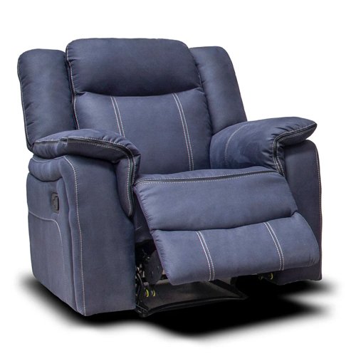  Argentina Fabric Recliner - Denim 1