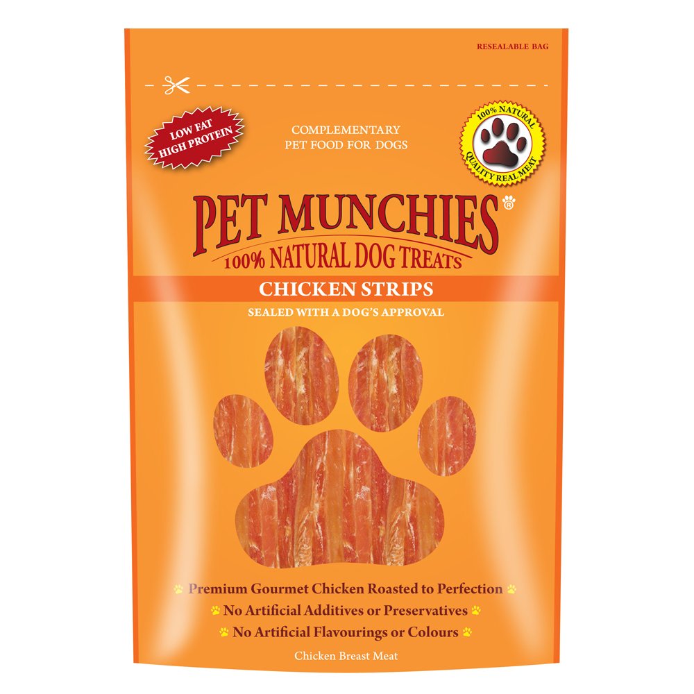 Pet Munchies Chicken Strip Dog Treat 8x90gm