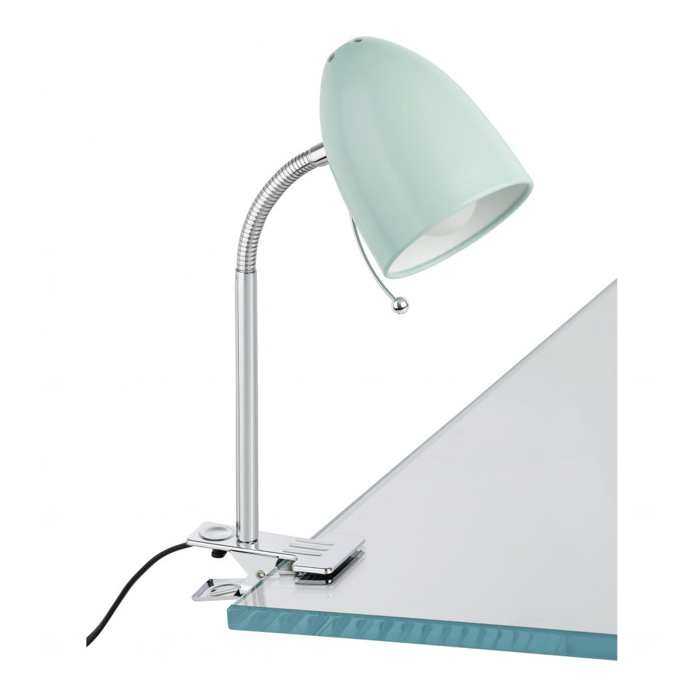 Eglo Lara Clamp Lamp Pastel Mint