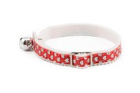 Ancol Cat Collar Reflective Gloss Heart Red x 3