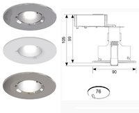 ANSELL EDGE GU10  FIRE RATED DOWNLIGHT 50W IP65