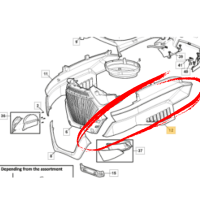 GGP / STIGA - L/H SIDE BONNET COVER [GREY]
