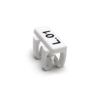 Clip On Cable Marker Tag, 4x16mm, 6mm², White