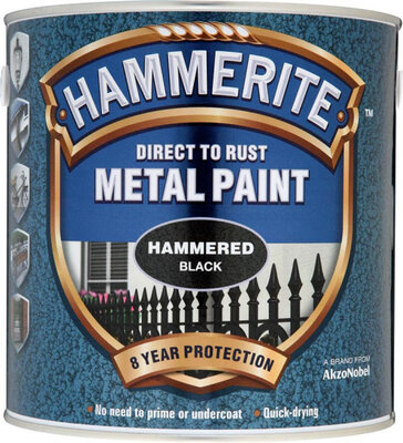 Hammerite Metal Paint Hammered Black 2.5L 5084795
