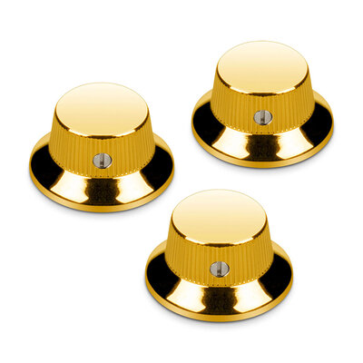 Schaller control knob, SC style in brass
