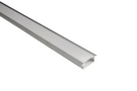 RECESSED ALUMINIUM EXTRUSION 21.7MM DEEP 20.4MM INNER WIDTH 2M LONG