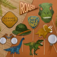 Dinosaur Party Props - Pack of 10