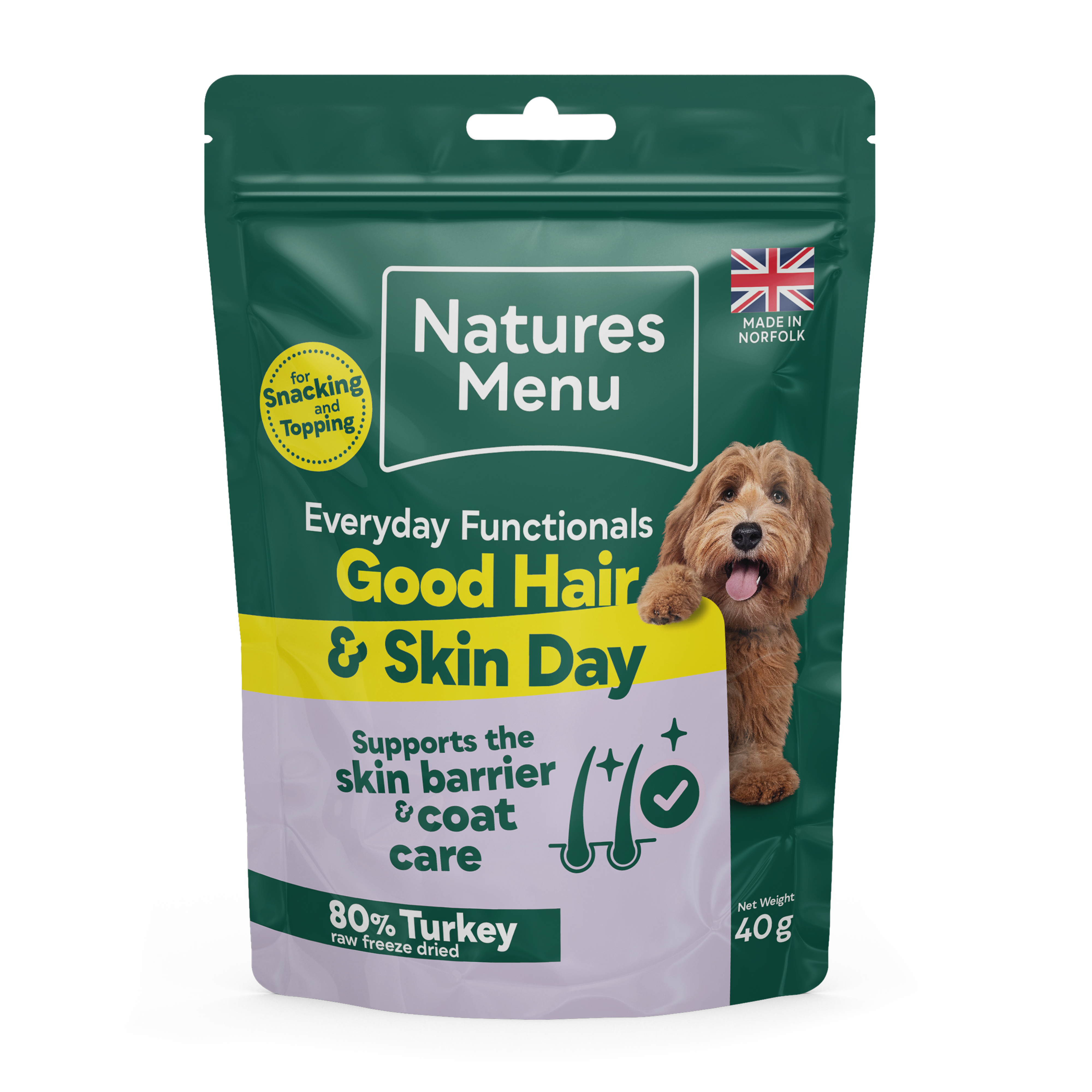 Natures Menu Adult Dog Everyday Functionals Good Hair and Skin Day 7x40gm