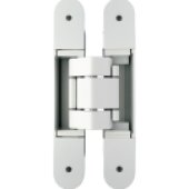 Invisacta IN310 3D Adjustable Concealed Hinge - Capacity 120 Kg - Screws And Caps Included Matt White Plastified (Ral 9016)