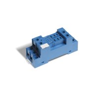 96.72SMA Finder 96 Series 2P Blue Din Rail Socket (Plate clamp)