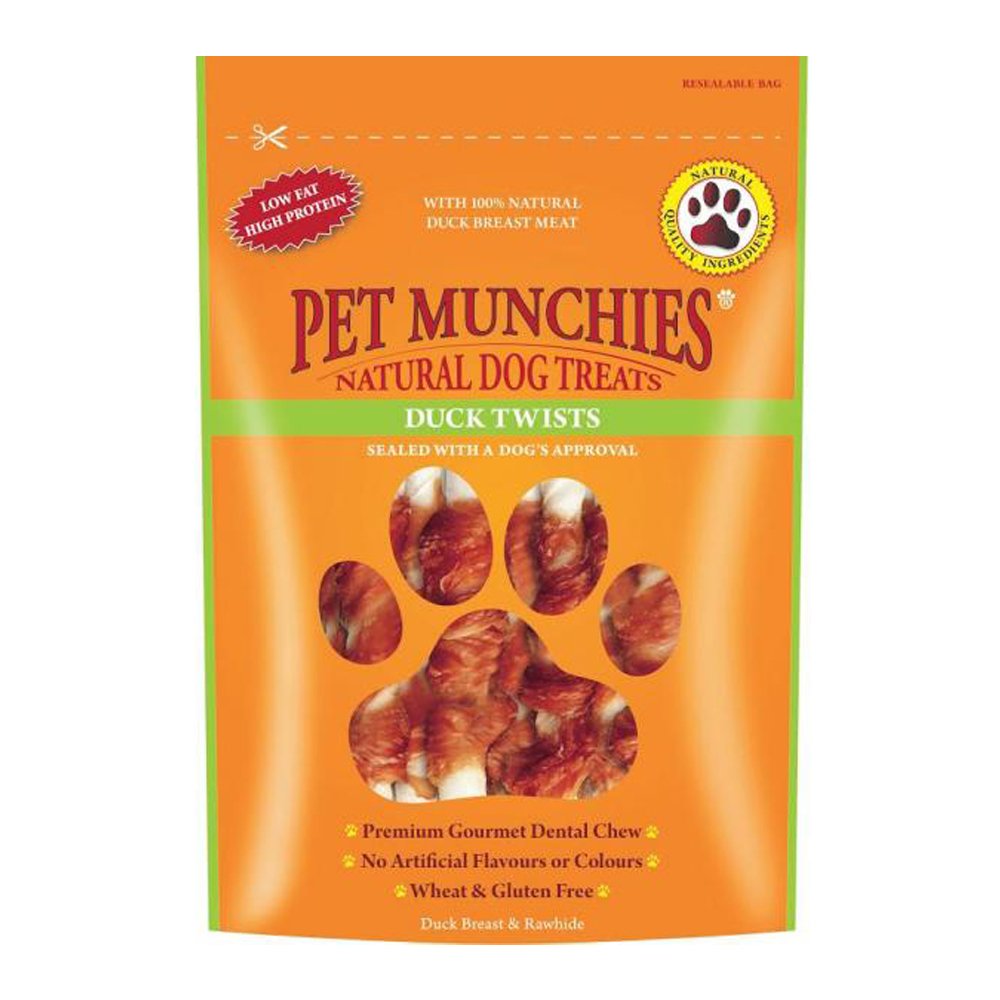 Pet Munchies Duck Twist Dog Treat 8x80gm