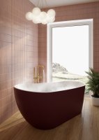 AUGUST 1700X750MM FREESTANDING BATH COLOURED