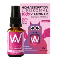 Well Actually Vitamin D Cherry Burst Oral Spray 400-800 IU 15ml