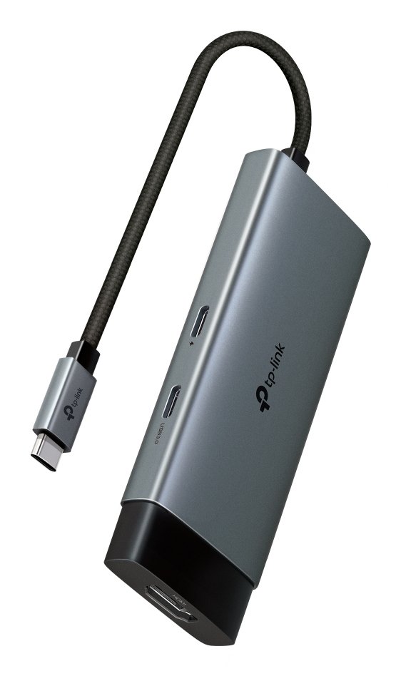 USB‑C 5‑in‑1 hub with HDMI 4K@60Hz output and USB data ports