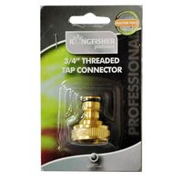 KINGFISHER PRO BRASS THREADED  TAP CONNECTOR