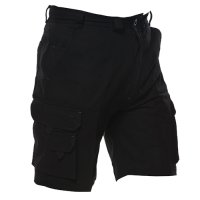 Cargo Shorts, 280gsm Cotton, Black
