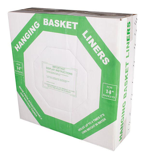 16'' Hanging Basket Liner Box of 50 (HBL16) Wilsons Import