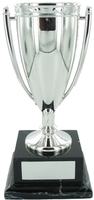 28.5cm Conical Cast Metal Cup - Silver | TC80