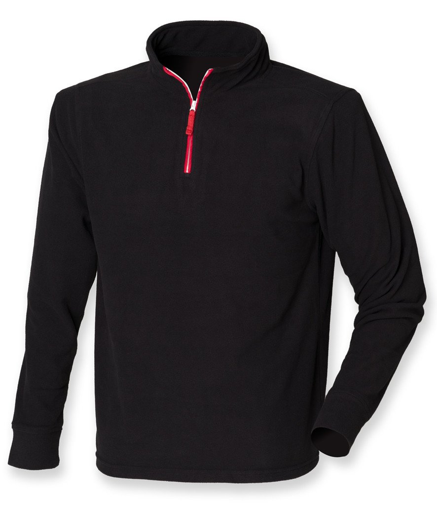 Finden & Hales 1/4 Zip Piped Fleece Top