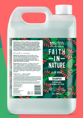 5L FAITH IN NATURE ALOE VERA SHAMPOO