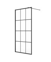 ASPECT BLACK TRELLIS WETROOM PANEL 1100