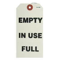 Cylinder Tag (Empty/Full/In-Use) (100/pkg.)