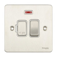 Flat Plate Stainless Steel 13A Switch FSD CON +N WHITE | LV0701.0087