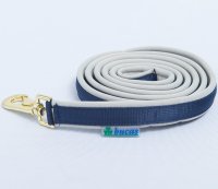 Dublin Padded Lead Rein Navy/Sil