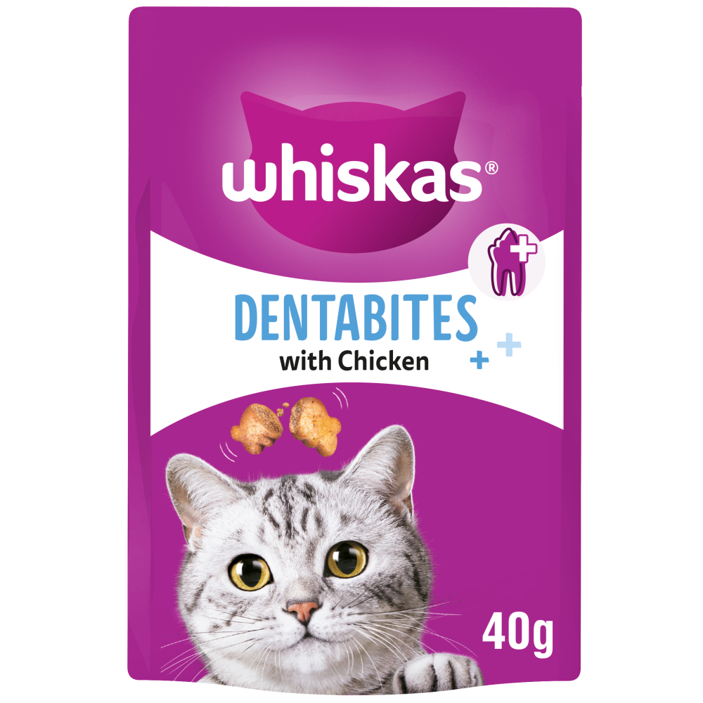 Whiskas Cat Treats Dentabites with Chicken 6x40gm DR15S