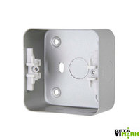 Deta Vimark VIMKM1228 1 Gang Metal Clad Back Box with KO