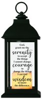Lantern/Serenity Prayer/Led Candle  (84676)