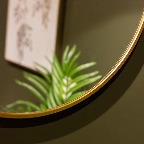 Modena Oval Mirror 60 x 90cm - Gold 3