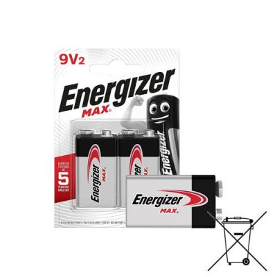 Energizer Twin Pack Of 9V Batteries