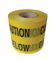 CAUTION TAPE GAS MAIN BELOW 150mm x 365Mtr